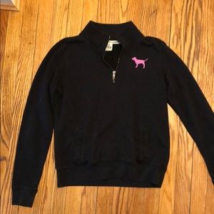 1/4 zip PINK sweater